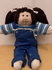 1980s Brunette Soft Sculpture Cabbage Patch Kids Vintage Girl Doll with Freckles