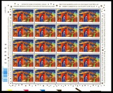 BELGIUM - 2001 CHRISTMAS / BIRTH OF JESUS CHRIST - FULL SHEET MINT NH