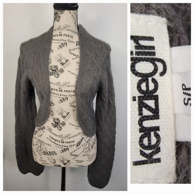 KenzieGirl Bolero Cardigan Womens Sz Small Mohair Long Sleeves Whimsycal