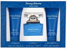Tommy Bahama Maritime 3 Pc Gift Set Men 2.5oz EDC, 3.4oz Balm  Wash Distresse