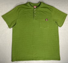 Wrangler Workwear Men's Henley Shirt Short Sleeve Size XL Casual Fit One Pocket