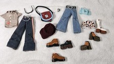 Vintage Bratz Boyz Doll Clothes Shoes Lot Y2K Dylan Jeans Bag Shoes MGA 2000s