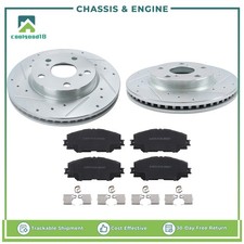 Front Drilled Rotor Brake Pad For Toyota Rav4 2006-2018 For Scion Xb 2008-2015