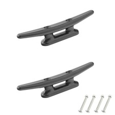 6 inch Nylon Dock Cleat Black Pack of 2