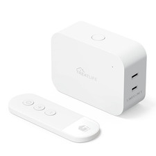 2 in 1 Dimmer Plug with Remote, No Smart Features, Wireless Remote Control Outle