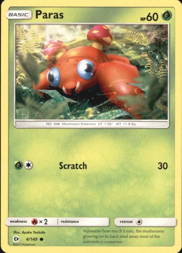 Paras 4/149 SM Base Set Common 2017 by Ayaka Yoshida