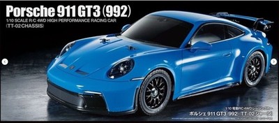 Tamiya RC 58712 1/10 Porsche 911 GT3 (992) - TT-02 - Modellbausatz