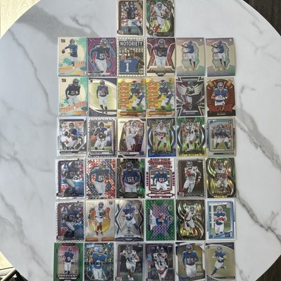 2024-25 NFL NEW YORK GIANTS CARD LOT - RC, STARS,VARIOUS PRIZMS