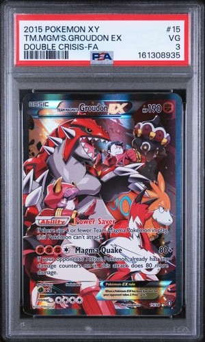 Team Magma's Groudon-EX graded PSA 3 for sale on eBay