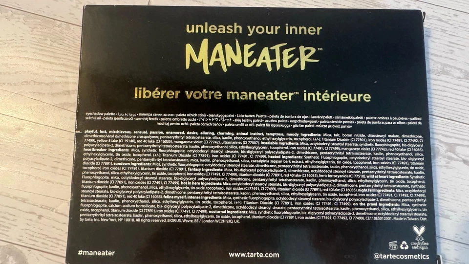 TARTE Maneater AFTER DARK Eye Shadow Palette 24 Shades New in Box - Image 3 of 3