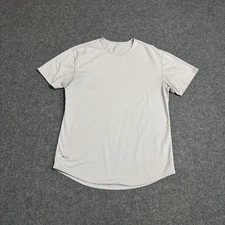 BYLT Shirt Drop Cut Lux T Shirt Short Sleeve Stretch Performance Gray