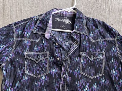 XLarge Wrangler 20X NFR PBR Finals Rodeo Cowboy Bull Riding Western Shirt
