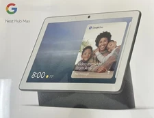 Google Nest Hub Max Smart Speaker - Charcoal (GA00639-US) New & Sealed In Box
