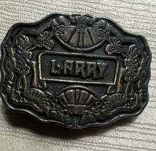 Vintage Oden Personalized Engraved Belt Buckle LARRY .