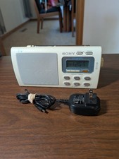 Sony ICF-M410V Liv Portable 4-Band TV/Weather/FM/AM Clutch Radio TESTED WORKING