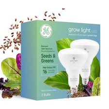  2 bulbs GE LED Grow Light BR30 Seeds and Greens with Balanced Spectrum 16 PPF
