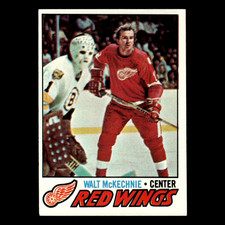 Walt McKechnie #32 1977 Topps Detroit Red Wings Hockey Card NHL EX