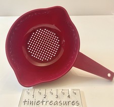 Tupperware mini 11  Strainer burgundy New Tin...
