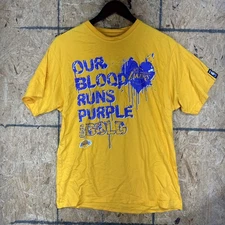 Los Angeles Lakers T-Shirt Size Mens Xl Yellow UNK NBA Label