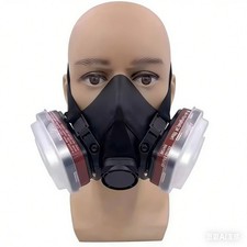 16 in1 Half Face Gas Mask Facepiece Spray Painting Respirator Safety Suit F 6200