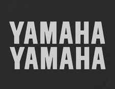 2 ADESIVI STIKERS ARGENTO YAMAHA CM.28 SCRITTE TMAX XMAX FAZER X T MAX R1 R6