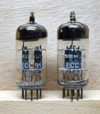 2X: SIEMENS ECC81 | SEHR GUT ✅ NOS Tubes Tube Röhren ( 12AT7 )