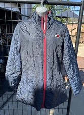 Tommy Hilfiger Women's Puffer Jacket Large Navy Blue Full Zip