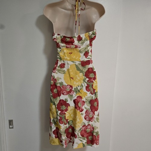 Robe Sans Manches Ann Taylor Imprimé Floral – Taille S, Longueur Genou, Décolleté Sweetheart, Occasion Très Bon état