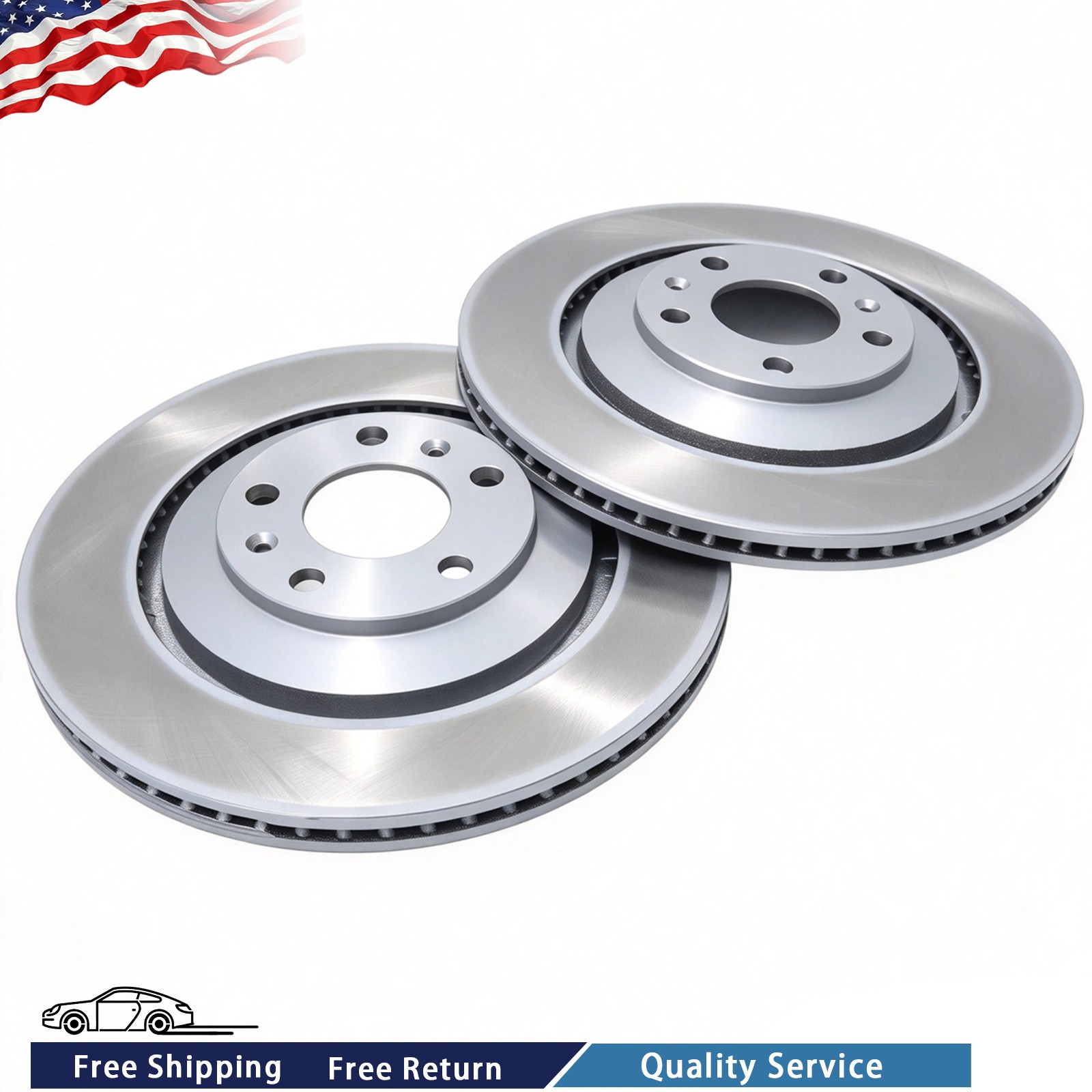 Bentley Continental GT 2006-2013 Rear Brake discs 2 pcs P/N 4E0615601L