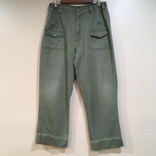 Vintage Boy Scout Uniform Pants Mens 36x28 Olive Green Cargo Utility Hike USA
