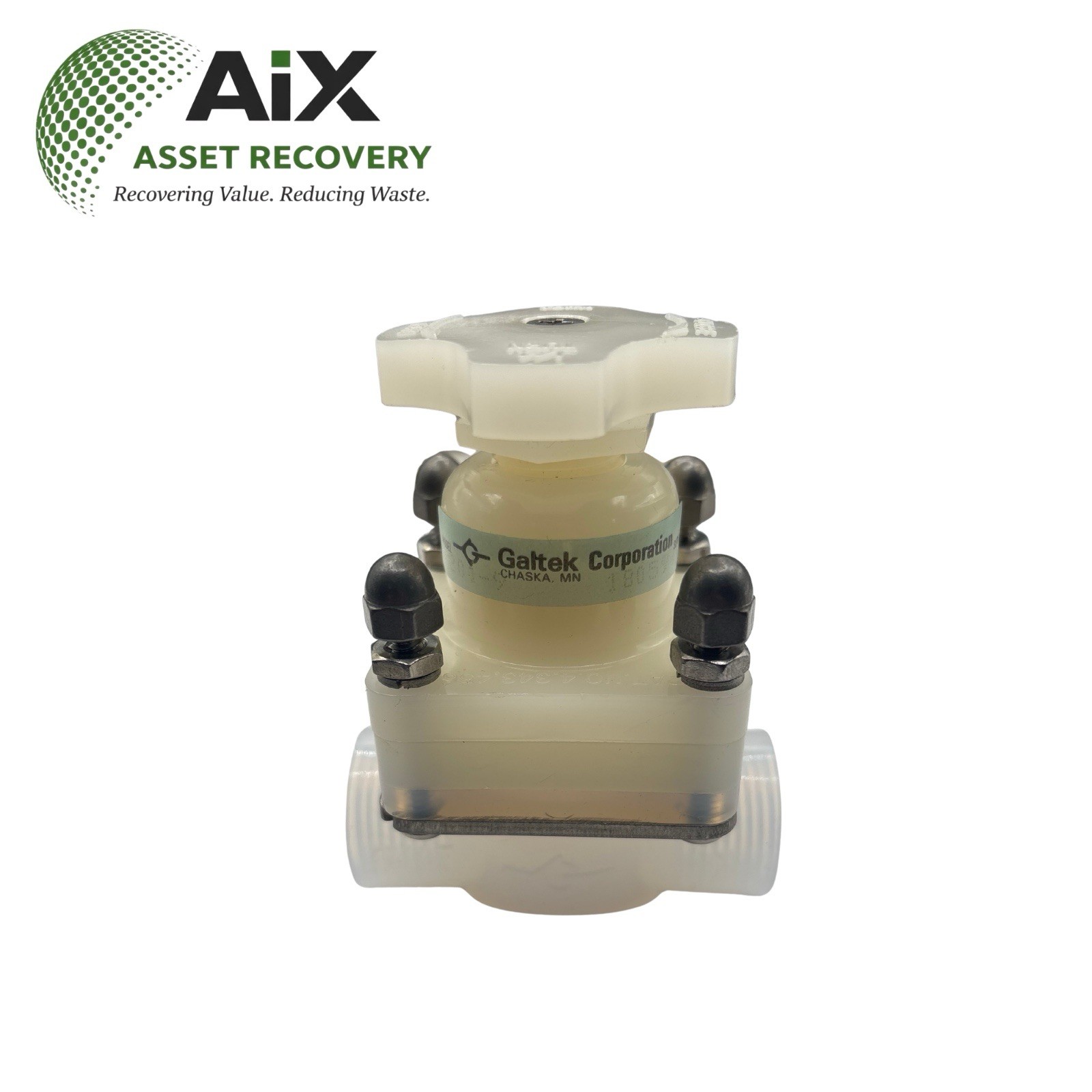 Galtek 201-9 Manual 2-Way Diaphragm Valve 1/2" NPT Entegris Fluoroware PFA