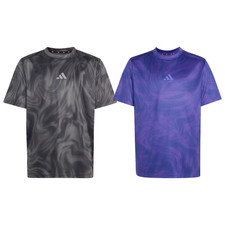 adidas Sport Icons All-Over Graphic T-Shirt Kids Grey Sizes 5-6Y to 15-16Y New