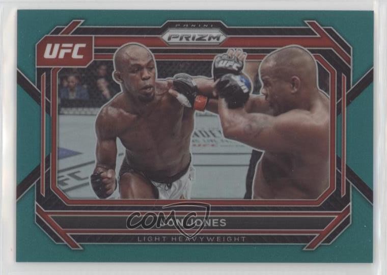 2023 Panini Prizm UFC Teal Prizm 38/49 Jon Jones #74 1g2u