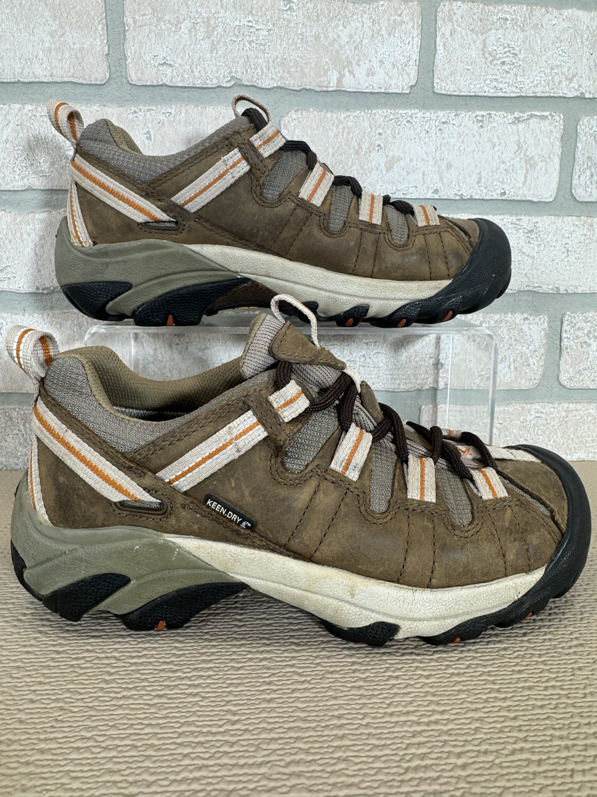 Scarpe da trekking KEEN Targhee donna 6 5 EU 37 pelle marrone 5216 SHRU
