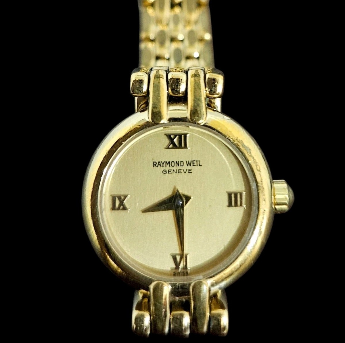 Vintage Ladies Raymond Weil 9022 18k Gold Electroplated Band 10m