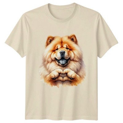 Chow Chow Herz Pfoten T-Shirt Chow Chow Hunde Geburtstag Geschenk für Sie und Ihn