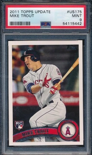 2011 Topps Update US175 Mike Trout RC Rookie PSA 9 MINT