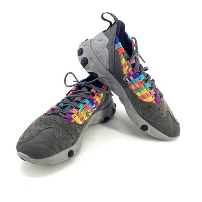 Nike React Element 55 SE Shoes Mens 6.5 W 8 US Grey Multicolor Woven AT5301 004