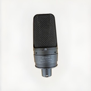 Audio Technica AT3525 micrófono condensador XLR 3 pines con cable negro