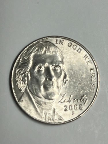 2008 P Jefferson Nickel Die Crack Rev, DDO 'T' in Liberty Error - Picture 3 of 8