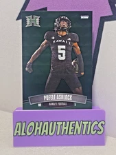 POFELE ASHLOCK  HAWAII WARRIORS 2025 CHOICE FOOTBALL CARD *FOIL INSERT* BOX HIT