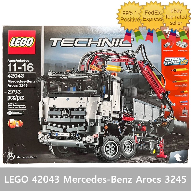 LEGO 42043 Mercedes-Benz Arocs 3245/ Brand New Sealed Package/ No Tariffs In US=