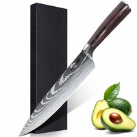 Profi Kochmesser 33Cm Rasiermesserscharfe KüChenmesser Edelstahl Chefmesser