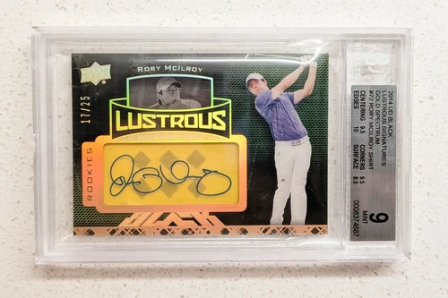 2014 Upper Deck Exquisite Patch Autograph Rory McIlroy 17/25 BGS 9 10 eBay 1/1