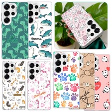 Animal Personalised Phone Case For Samsung Galaxy S24 S25 S26 Anti-drop PC Cover