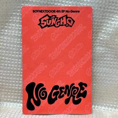Sungho Official Photocard Boynextdoor 4th EP Album No Genre No