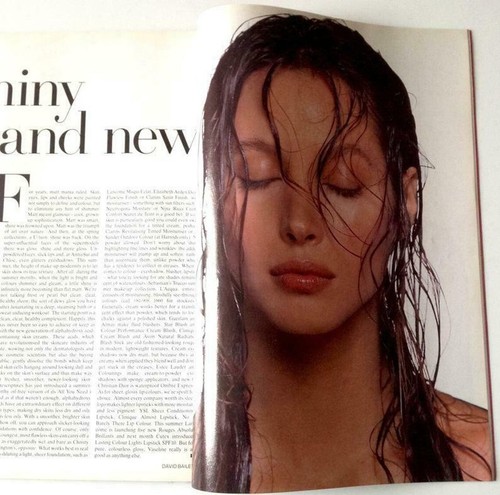 British Vogue, Jun 93, Sheer Glamour, Kate Moss, Corrine Day, Christy Turlington - Picture 5 of 9
