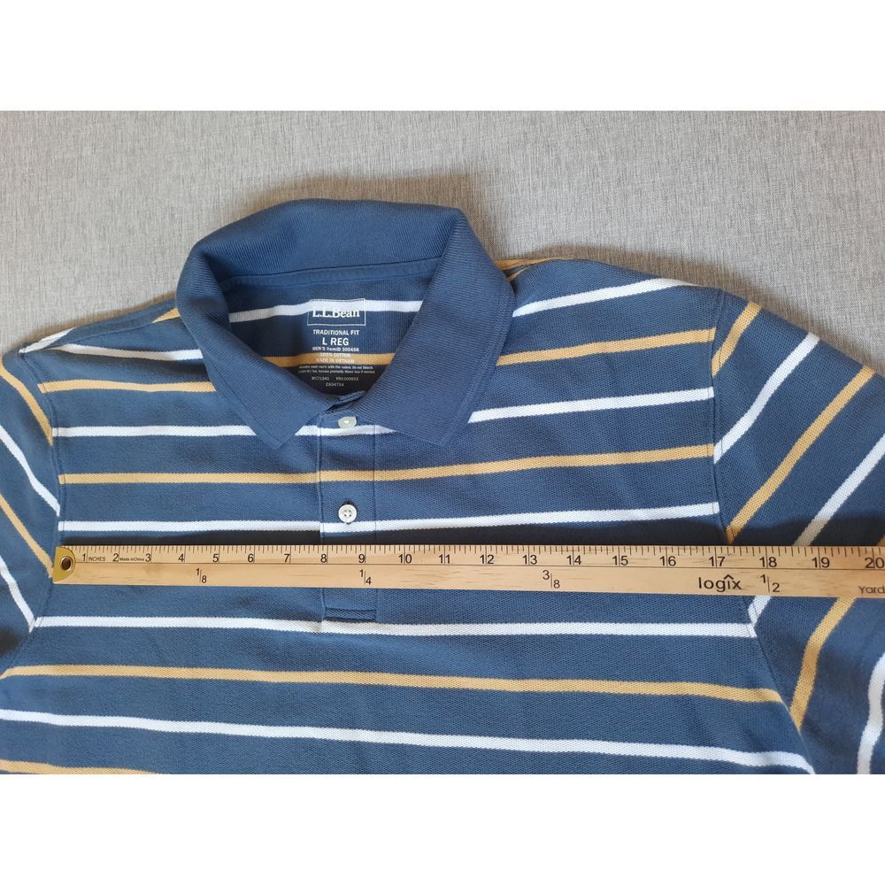 L. L Bean Men's Large Pure Cotton Multicolor Stri… - image 5