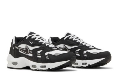 dm20素子白2黒2BS1 Nike Air Max 96 II Retro White Black Silver 3M DH4756-100 Men 11