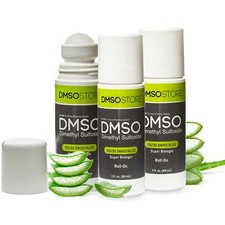 DMSO 70/30 3 oz. Roll-on w/Aloe Vera 3 Pack 99.995 Low odor Pharma Grade